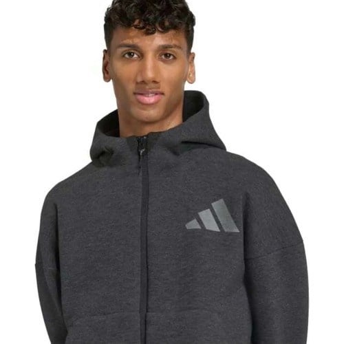 Adidas Erkek Kapşonlu Eşofman Üstü Koyu Antrasit M Z.n.e. Pr Fz JM6055 Günlük Kullanım İçin