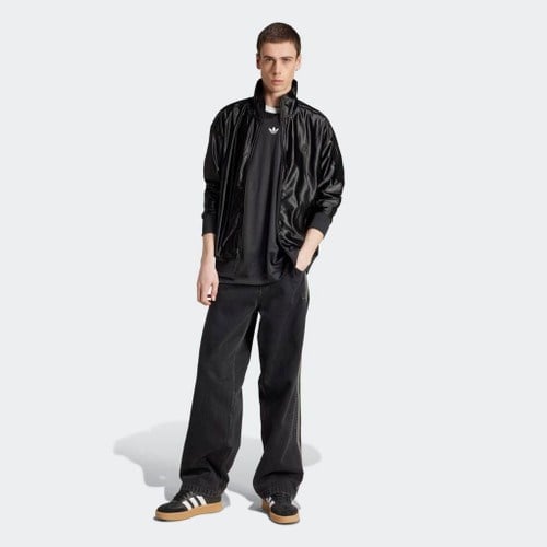 adidas  Erkek Siyah  T-shirt JACQUARD JERSEY JW5876