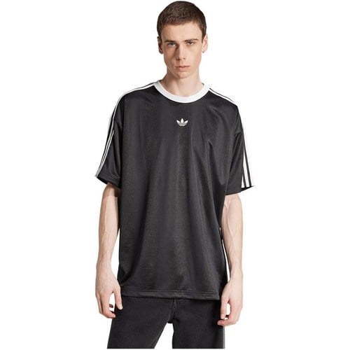 adidas  Erkek Siyah  T-shirt JACQUARD JERSEY JW5876