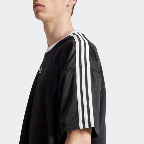 adidas  Erkek Siyah  T-shirt JACQUARD JERSEY JW5876