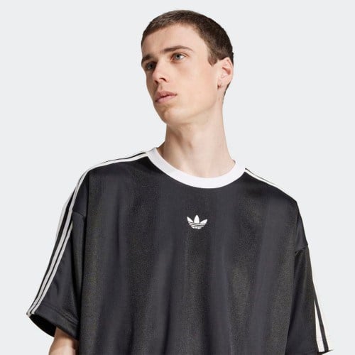 adidas  Erkek Siyah  T-shirt JACQUARD JERSEY JW5876