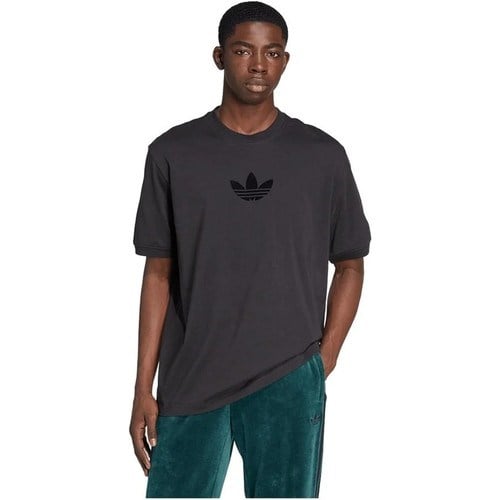 adidas Erkek  Siyah  T-shirt Oversize tee JW5913