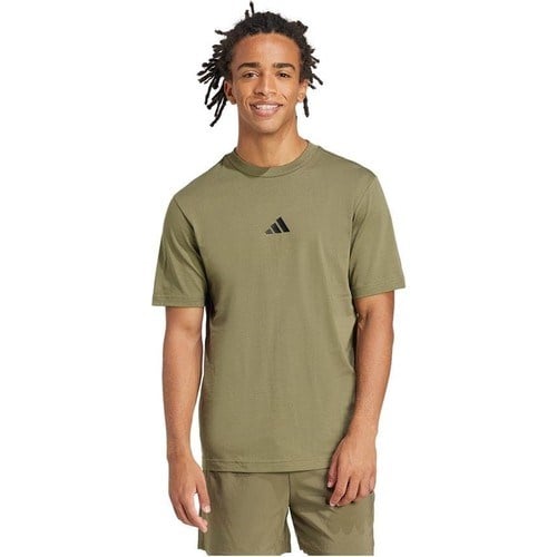 adidas Erkek Yeşil T-Shirt M Sl Sj T JF1097 Şık Tasarım ve Nefes Alabilir Kumaş ile Günlük Kullanım