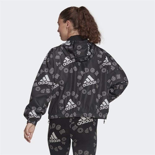 adidas Essentials Logo Allover Print Windbreaker Kadın Yağmurluk
