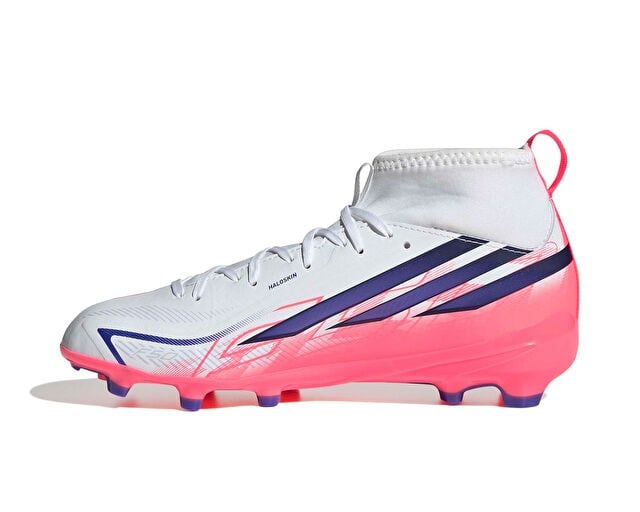 ADIDAS F50 HYPERFAST LEAGUE MID FG J Genç Çim Zemin Kramponu KK1316 Beyaz