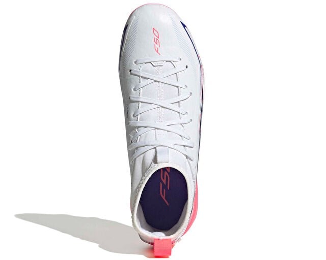 ADIDAS F50 HYPERFAST LEAGUE MID FG J Genç Çim Zemin Kramponu KK1316 Beyaz