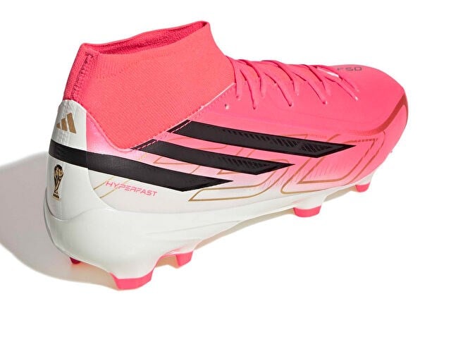 ADIDAS F50 HYPERFAST LEAGUE MID FG Unisex Çim Zemin Kramponu KJ6714 Turuncu