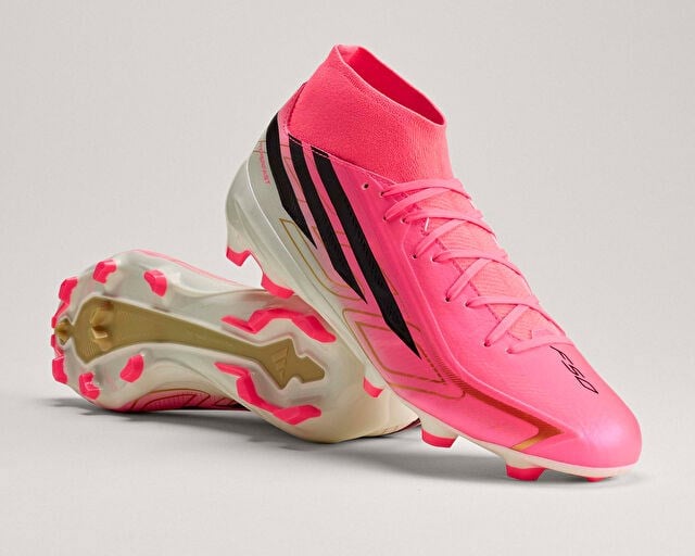 ADIDAS F50 HYPERFAST LEAGUE MID FG Unisex Çim Zemin Kramponu KJ6714 Turuncu