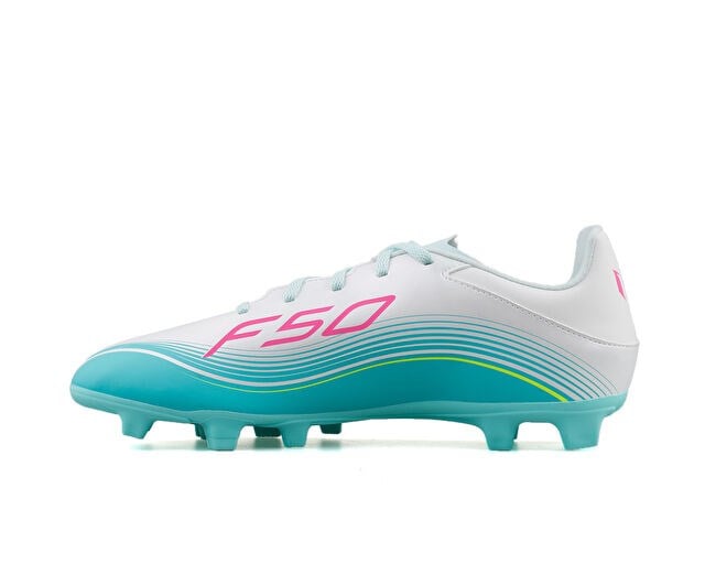 ADIDAS F50 MESSI CLUB FG/MG Erkek Çoklu Çim Zemin Kramponu JQ0946 Beyaz