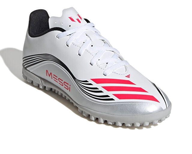 ADIDAS F50 MESSI CLUB TF J Genç Halı Saha Ayakkabısı JP7453 Beyaz