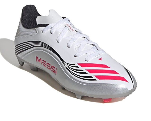 ADIDAS F50 MESSI LEAGUE FG/MG J Çocuk Çoklu Çim Zemin Kramponu JP7454 Beyaz