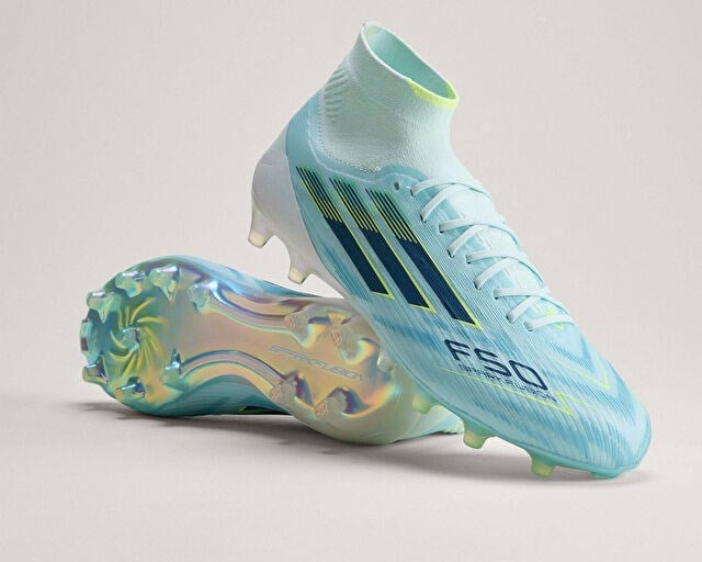 ADIDAS F50 SPARKFUSION ELITE FG/AG Kadın Çoklu Çim Zemin Kramponu JR6476 Mavi