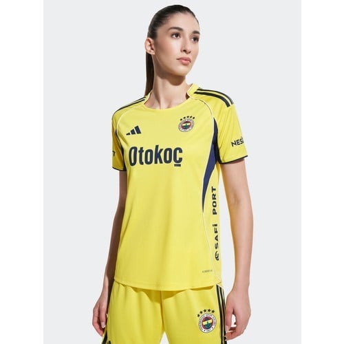 adidas Fenerbahçe 25-26 Kadın Sarı Futbol Deplasman Forması.-