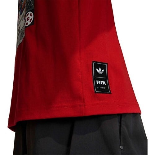 Adidas Flag Gfx Ss T Erkek Günlük Tişört KC7914 Kırmızı