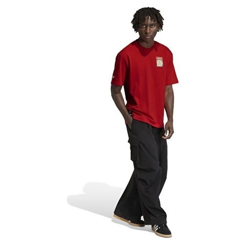 Adidas Flag Gfx Ss T Erkek Günlük Tişört KC7914 Kırmızı