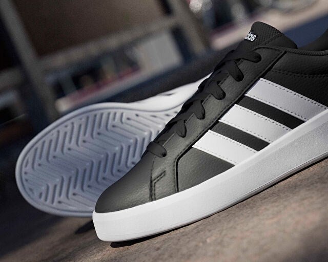 ADIDAS GRAND COURT BASE 3.0 Unisex Günlük Ayakkabı HQ0095 Siyah