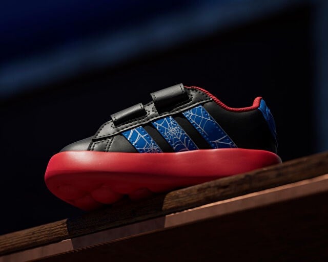 ADIDAS GRAND COURT SPIDER-MAN CF I Bebek Günlük Ayakkabı JQ7828 Siyah