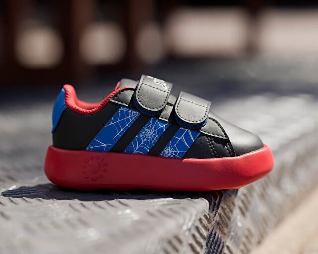ADIDAS GRAND COURT SPIDER-MAN CF I Bebek Günlük Ayakkabı JQ7828 Siyah
