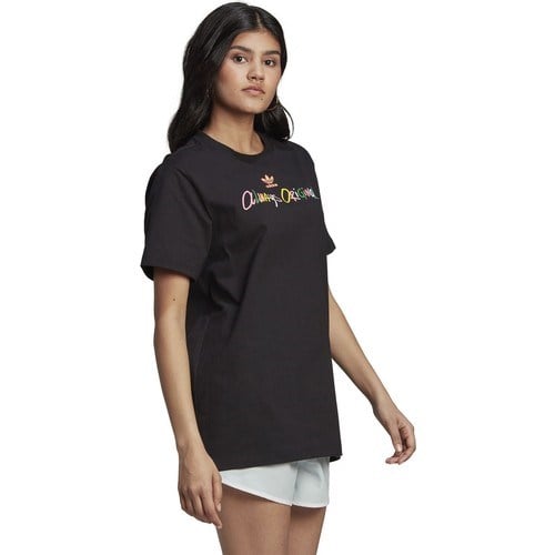 adidas Graphic Tee Kadın Günlük Tişört HK5074 Siyah