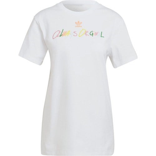 adidas Graphic Tee Kadın Günlük Tişört HK5072 Beyaz