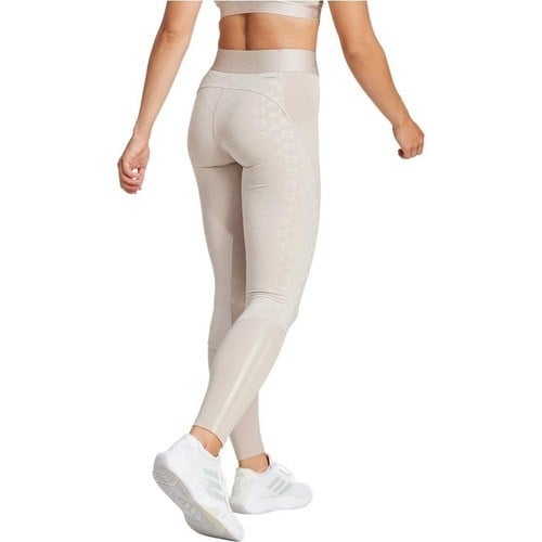 adidas HYGLM 1/1 L Q4 Bej Kadın   Tayt IK5499