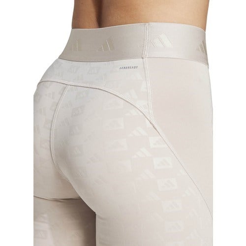 adidas HYGLM 1/1 L Q4 Bej Kadın   Tayt IK5499