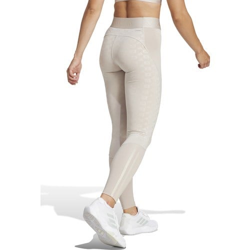 adidas HYGLM 1/1 L Q4 Bej Kadın   Tayt IK5499