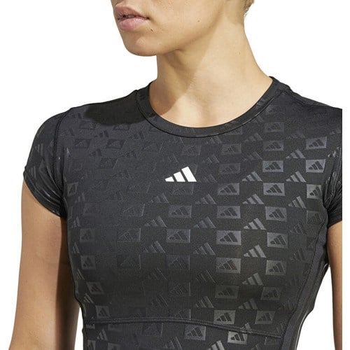 adidas Hyglm T Q4 Kadın Antrenman Tişörtü IK5503 Siyah