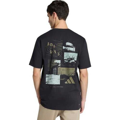 Adidas JZ7516 M Ct Ill Q2 T Siyah Bisiklet Yaka Normal Baskılı Erkek T-Shirt
