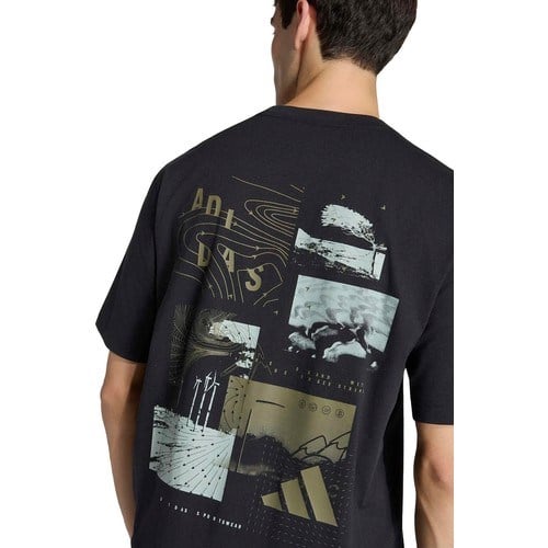 Adidas JZ7516 M Ct Ill Q2 T Siyah Bisiklet Yaka Normal Baskılı Erkek T-Shirt