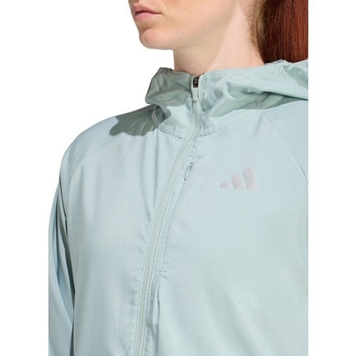 Adidas KA0255 Run Ess Jkt W Mavi Normal Düz Kadın Zip Ceket
