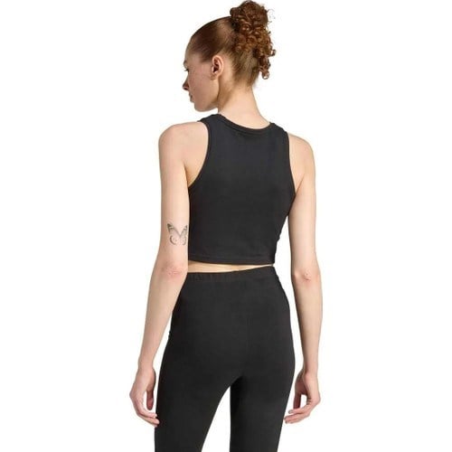Adidas Kadın Atlet Essentials 3 Stripes Padded Siyah Nefes Alabilir Pamuklu Şık Tasarım