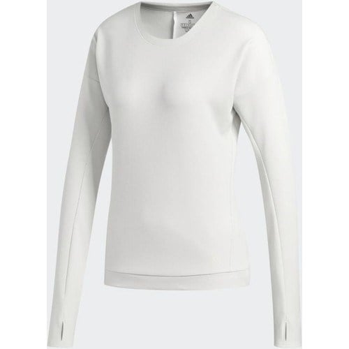 adidas Kadın Koşu Sweatshirts Spor Beyaz DQ1918 Sn Run Cru W
