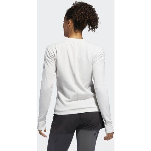 adidas Kadın Koşu Sweatshirts Spor Beyaz DQ1918 Sn Run Cru W