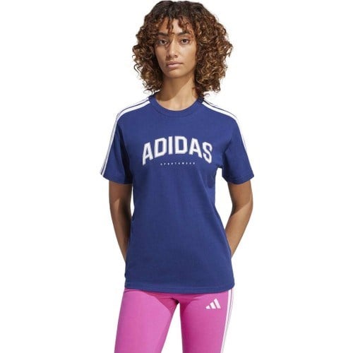 Adidas Kadın T-Shirt W Z.n.e. Tee JW7749 Lacivert Nefes Alabilir Kumaş ve Şık Tasarım