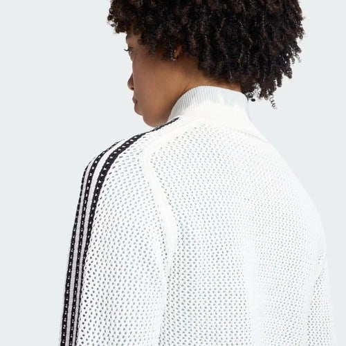 Adidas Knitted Crochet Firebird Kadın Sweatshirt