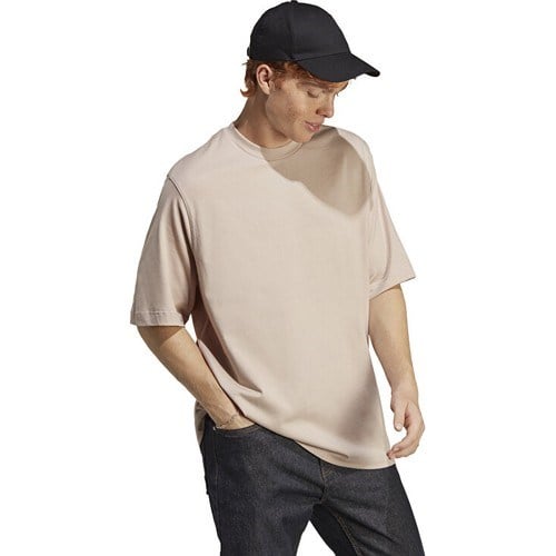 adidas M Caps Tee Erkek Günlük Tişört IC4101 Bej
