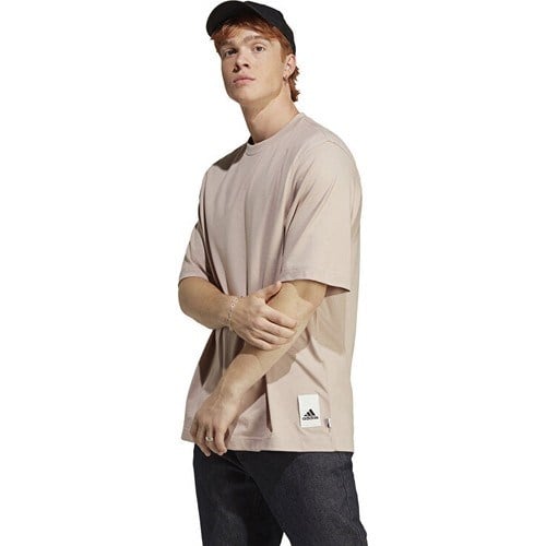 adidas M Caps Tee Erkek Günlük Tişört IC4101 Bej