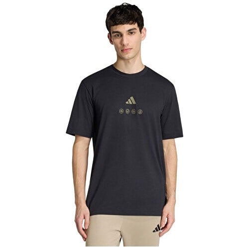 Adidas M Ct Ill Q2 T Erkek Günlük Tişört JZ7516 Siyah