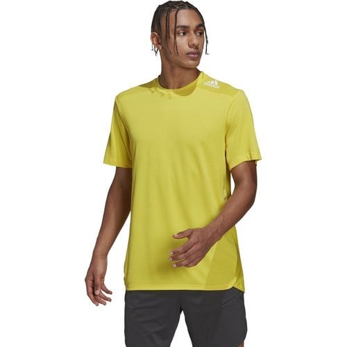 adidas M D4T Hr Tee Erkek Antenman Tişörtü HJ9773 Sarı