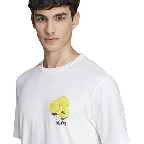 adidas M L Sl Lemon T Kadın Günlük Tişört Jj3959 Beyaz