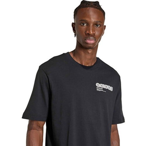 Adidas M Mts Burn T Erkek Günlük Tişört JZ5053 Siyah