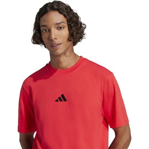 adidas M Sl Sj T Erkek Günlük Tişört JF1095 Kırmızı