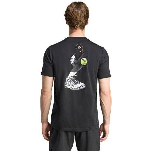 Adidas M Tns Brrcd G T Erkek Tenis Tişörtü JM8964 Siyah
