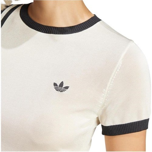 Adidas Originals JJ0961 Knitted 3-Stripes Short Tee