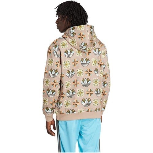 Adidas Originals JW1084 Tile Desenli Bol Kapüşonlu Üst