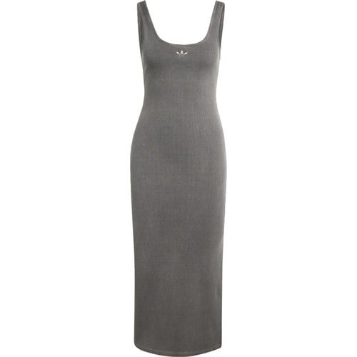 Adidas Originals KE3163 Essentıals Rıb Tank Maxı Dress Washed