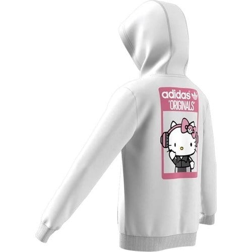 adidas Originals x Hello Kitty Kapüşonlu Üst - Beyaz IU3044