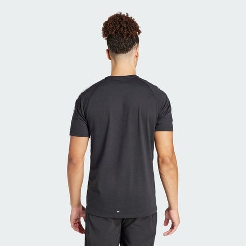 Adidas Performance IQ3834 Own the Run 3-Stripes Tee
