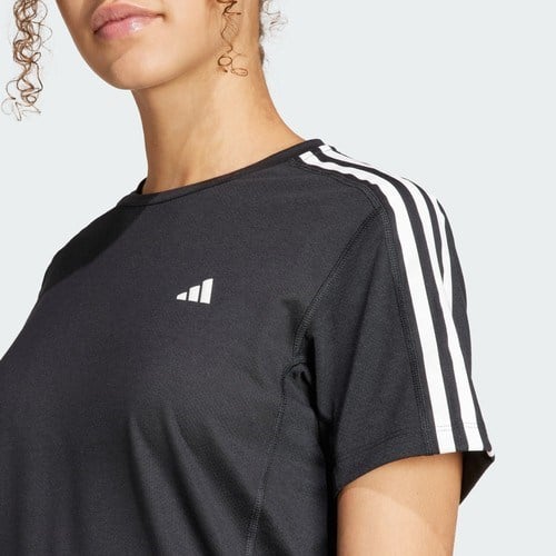 Adidas Performance IQ3875 Own the Run 3-Stripes Tee